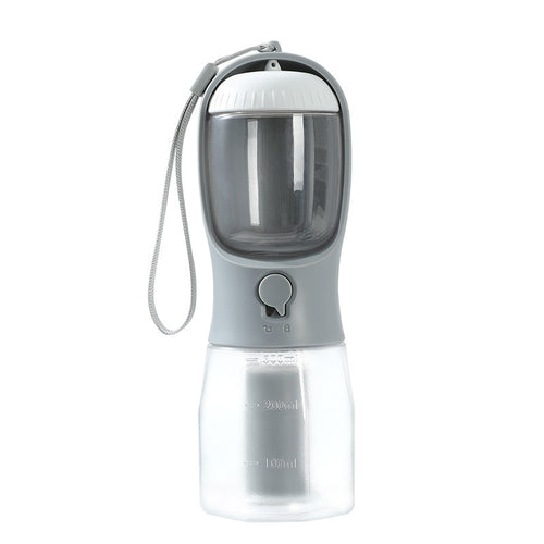 3-in-1 Hundetrinkflasche – Wasserflasche, Futterspender & Kotbeutelhalter in einem