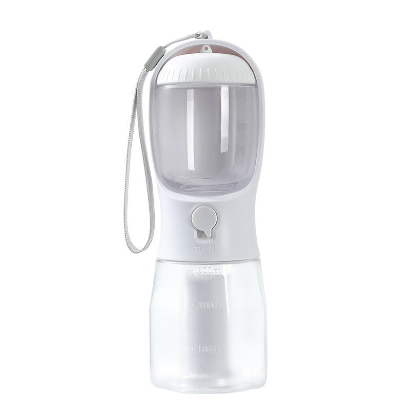3-in-1 Hundetrinkflasche – Wasserflasche, Futterspender & Kotbeutelhalter in einem
