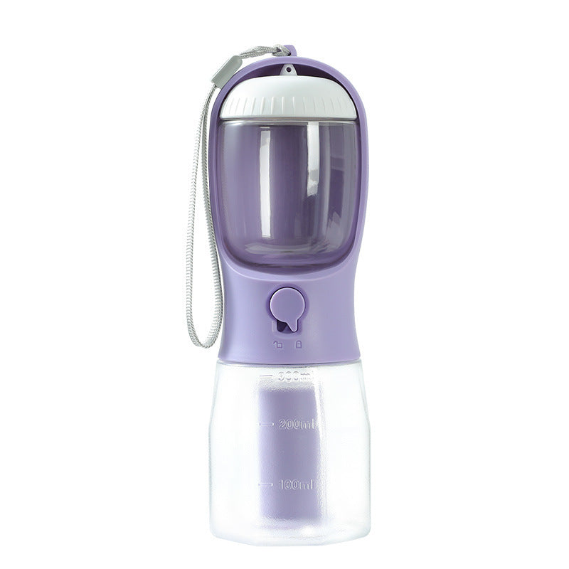 3-in-1 Hundetrinkflasche – Wasserflasche, Futterspender & Kotbeutelhalter in einem